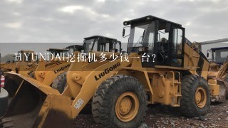 HYUNDAI挖掘机多少钱1台？