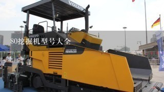 80挖掘机型号大全