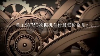 31重工SY75C挖掘机首付最低价格是？？