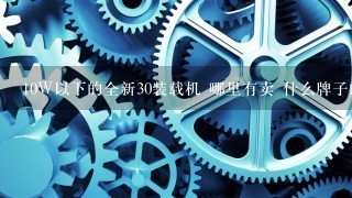 10W以下的全新30装载机 哪里有卖 什么牌子的？