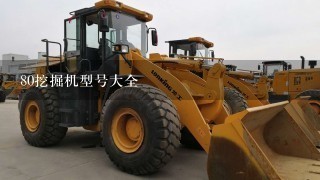 80挖掘机型号大全